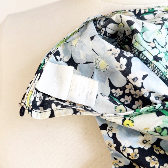 H&M Midi Floral Short Sleeve Dress M Medium Office/Career/Work/Party/Casual EUC - Picture 3 of 7